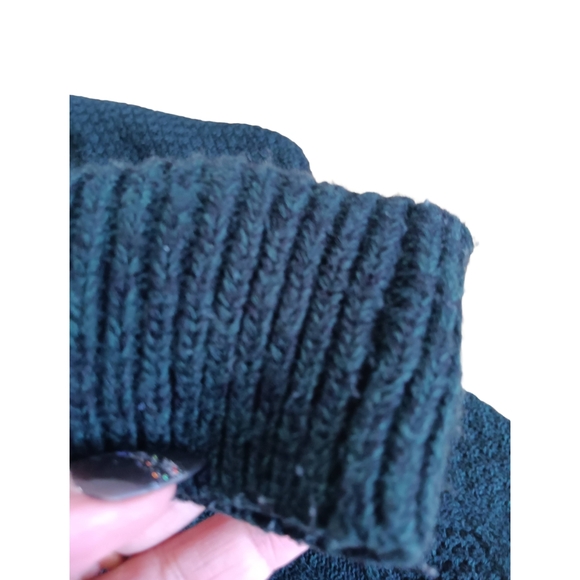 Primark Dark Forest Green Textured Crewneck Sweater *Not Navy* - Picture 4 of 7